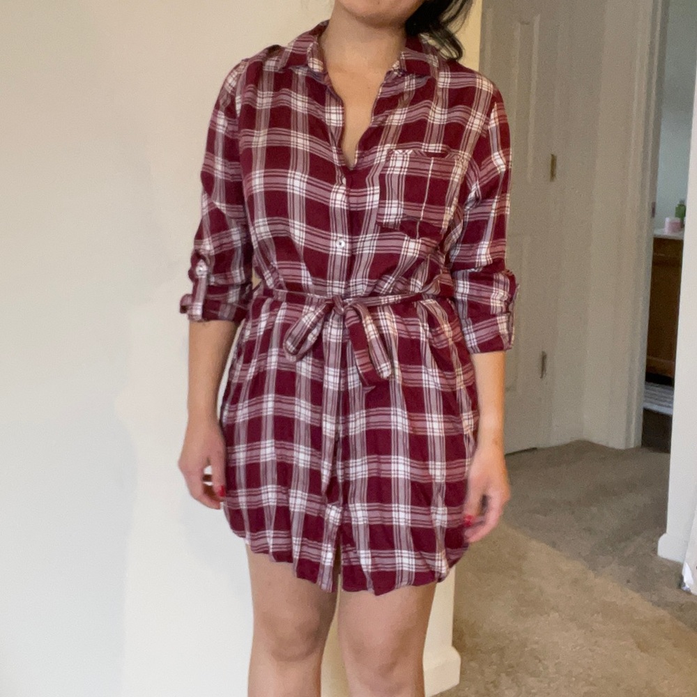Red Plaid Dress